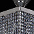 Люстра потолочная ARTGLASS LEANDRA 300x300 NICKEL CE