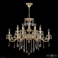Большая хрустальная люстра Bohemia IVELE Crystal 70123/12/320 B GW