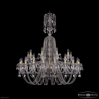 Большая хрустальная люстра Bohemia IVELE Crystal 1402/20+10/400/XL-130 G