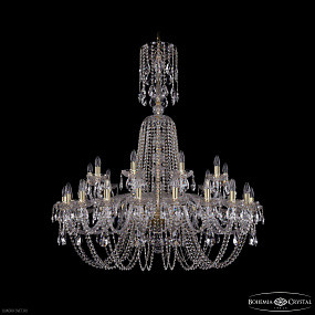 Большая хрустальная люстра Bohemia IVELE Crystal 1402/20+10/400/XL-130 G