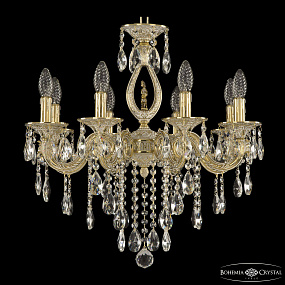Подвесная хрустальная люстра Bohemia Ivele Crystal Florence 71401/8/175 B GW FH1S