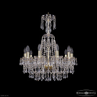 Хрустальная подвесная люстра Bohemia IVELE Crystal 1403/10/195/XL-65 G