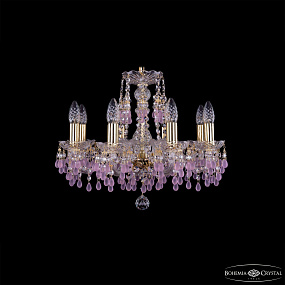 Хрустальная подвесная люстра Bohemia IVELE Crystal 1410/8/160/G/V7010