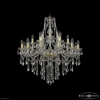 Большая хрустальная люстра Bohemia IVELE Crystal 1415/12+6+3/300 G