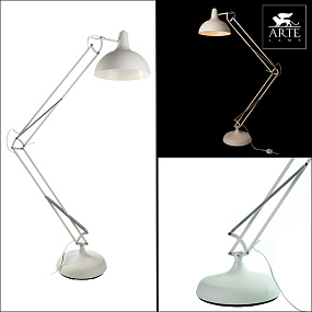 Торшер Arte Lamp GOLIATH A2487PN-1WH