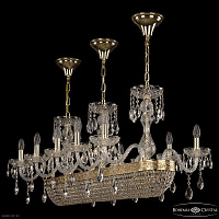 Хрустальная подвесная люстра Bohemia IVELE Crystal 1452/10/195/1000 G
