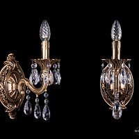 Бра литое с хрусталем Bohemia IVELE Crystal 1702B/1/175 A/FP