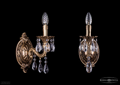 Бра литое с хрусталем Bohemia IVELE Crystal 1702B/1/175 A/FP