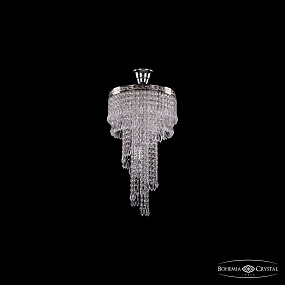 Каскадная хрустальная люстра Bohemia IVELE Crystal 8311/30-50/Ni