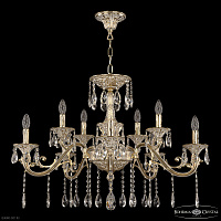 Большая хрустальная люстра Bohemia IVELE Crystal 70123/10/320 A GW
