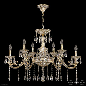 Большая хрустальная люстра Bohemia IVELE Crystal 70123/10/320 A GW