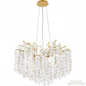 Подвесная хрустальная люстра Arte Milano 239801/D600/8/C Gd