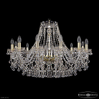 Хрустальная подвесная люстра Bohemia IVELE Crystal 1409/12/300 G