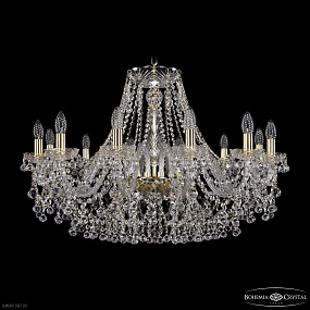 Хрустальная подвесная люстра Bohemia IVELE Crystal 1409/12/300 G