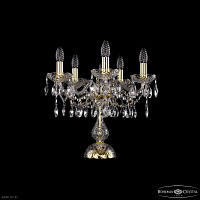 Настольная лампа с хрусталем Bohemia IVELE Crystal 1413L/5/141-39 G