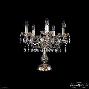 Настольная лампа с хрусталем Bohemia IVELE Crystal 1413L/5/141-39 G