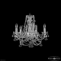 Хрустальная подвесная люстра Bohemia IVELE Crystal 1411/5/160 Ni Balls
