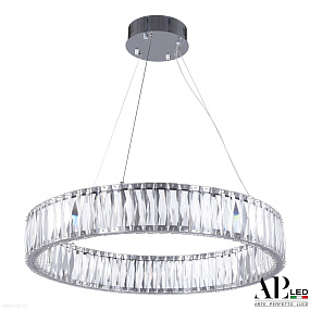 Хрустальная подвесная светодиодная люстра APL LED Sicilia SH25.60.A.Ni.4000