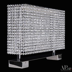 Хрустальная светодиодная настольная лампа APL LED Sicilia SH500.L1.60.A.Ni.4000