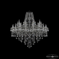 Большая хрустальная люстра Bohemia IVELE Crystal 1415/20+10/400 Ni