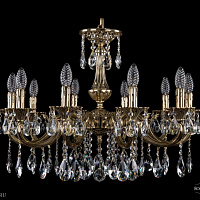 Литая подвесная люстра с хрусталем Bohemia IVELE Crystal 1702/10/265/A/GB