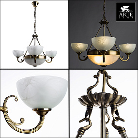 Люстра подвесная Arte Lamp WINDSOR WHITE A3777LM-3-2AB