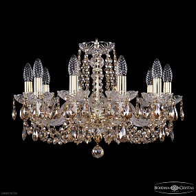 Хрустальная подвесная люстра Bohemia IVELE Crystal 1402/10/195 G R721