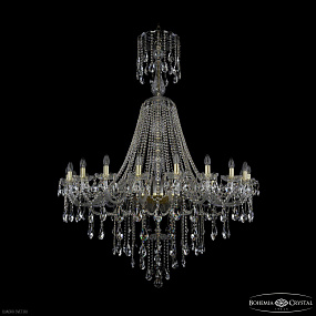 Большая хрустальная люстра Bohemia IVELE Crystal 1415/20/460/XL-173 G
