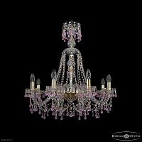 Хрустальная подвесная люстра Bohemia IVELE Crystal 1410/8/240/XL-74 G V7010