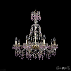 Хрустальная подвесная люстра Bohemia IVELE Crystal 1410/8/240/XL-74 G V7010