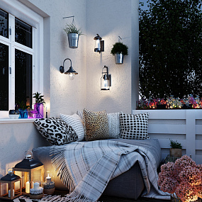 Ландшафтный настенный светильник Odeon Light KALPI 4836/1W