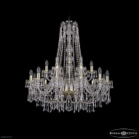 Большая хрустальная люстра Bohemia IVELE Crystal 1403/12+6/300/h-95 G