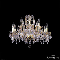 Хрустальная подвесная люстра Bohemia IVELE Crystal 1410/8+4/195 G V0300