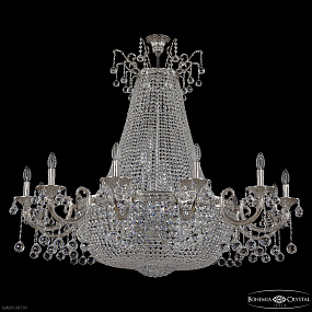 Большая хрустальная люстра Bohemia IVELE Crystal 2128H209/12/123IV/Y1 Ni