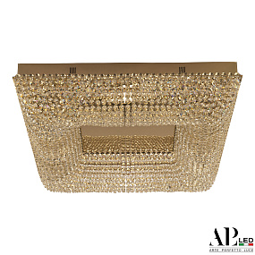 Хрустальная потолочная светодиодная люстра APL LED Sicilia SH603.2.60.A.Gd.3000