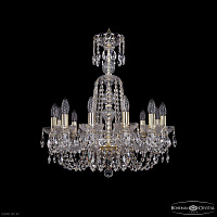 Большая хрустальная люстра Bohemia IVELE Crystal 1402/12/195/XL-64 G