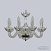 Хрустальная подвесная люстра Bohemia IVELE Crystal 1310/8/165 Ni Cl/Clear/M-1H