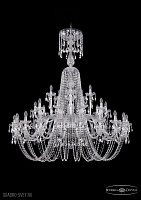 Хрустальная подвесная люстра Bohemia IVELE Crystal 1402/20+10+5/530/XL-165/Ni