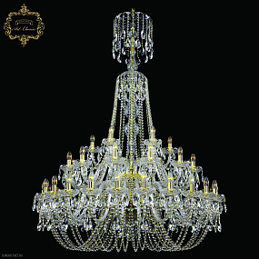 Большая хрустальная люстра Bohemia Art Classic 11.11.24+12+6.460v.2d.XL-167.Gd.Sp