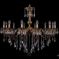 Литая подвесная люстра с хрусталем Bohemia IVELE Crystal 1702/12/335/B/FP