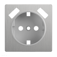 Накладка  для розетки USB (cеребряный рифленый) Werkel WL09-USB-CP