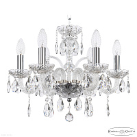 Хрустальная подвесная люстра Bohemia IVELE Crystal 118/6/141 Ni