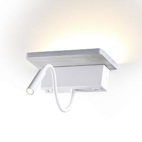 Настенный светильник-полка с подсветкой/USB Odeon Light WOODY 3869/8WL