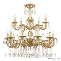 Большая хрустальная люстра Bohemia IVELE Crystal AL79101/10+5/250/2D A AG