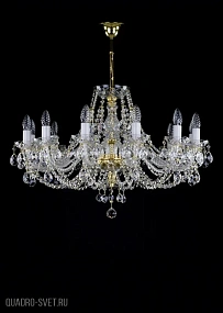 Большая хрустальная люстра ArtGlass ANGELIKA XII. CE