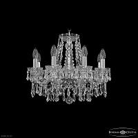 Хрустальная подвесная люстра Bohemia IVELE Crystal 1403/8/160 Ni