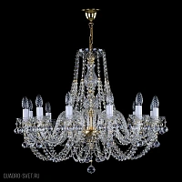 Большая хрустальная люстра ArtGlass ANDULA XII. ARM 280 FULL CUT WHITE CE
