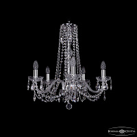 Хрустальная подвесная люстра Bohemia IVELE Crystal 1402/5/195/h-58 Ni