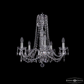 Хрустальная подвесная люстра Bohemia IVELE Crystal 1402/5/195/h-58 Ni