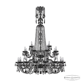 Большая хрустальная люстра Bohemia IVELE Crystal 1402/16+8+4/400/XL-160/2d Ni M731